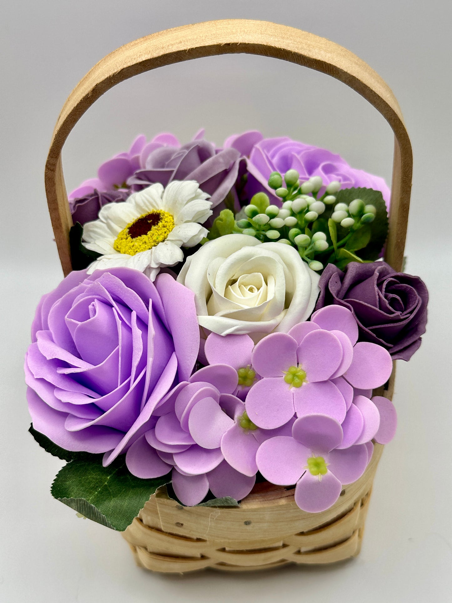 Purple Soap Flower Bouquet