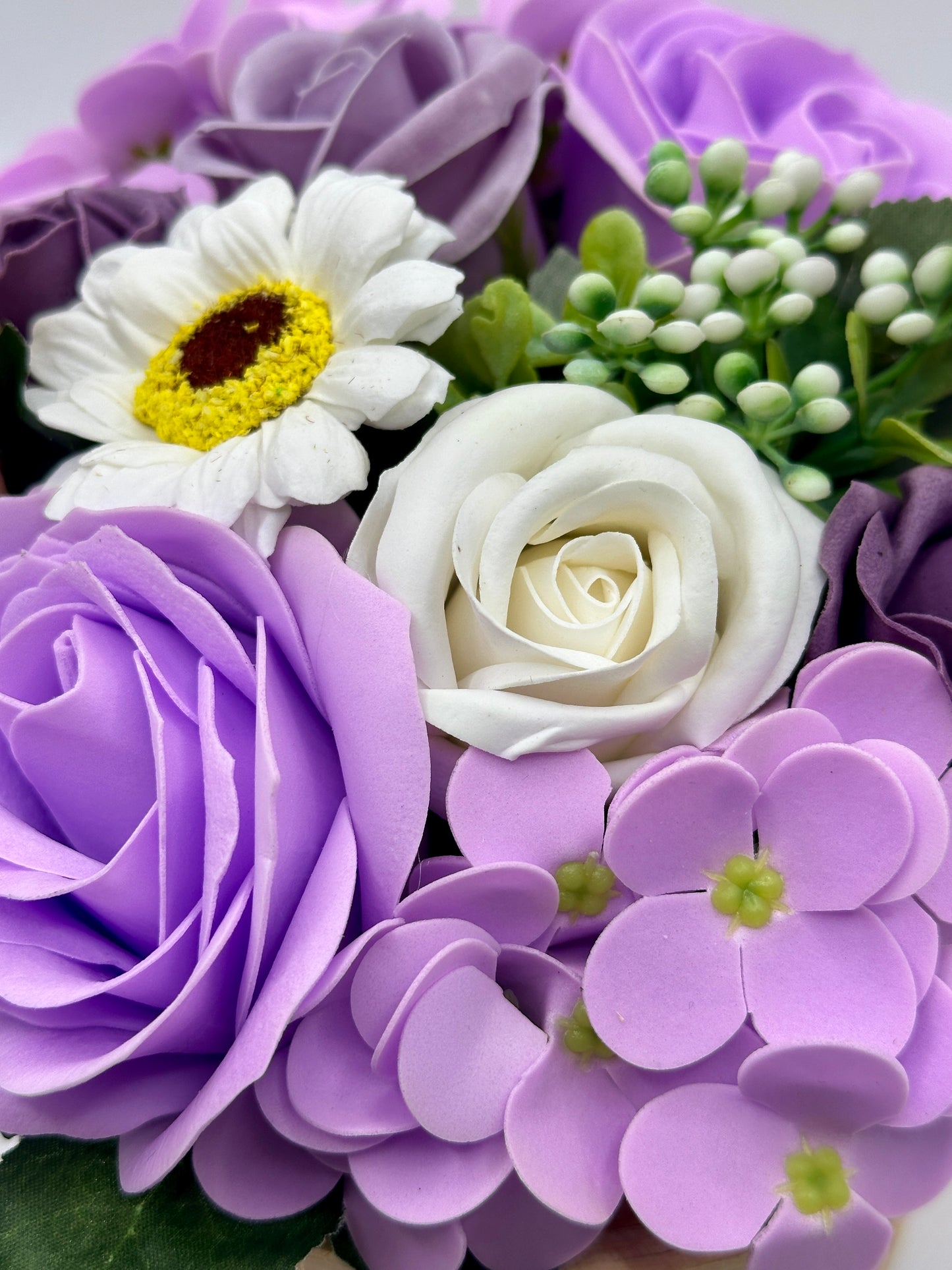Purple Soap Flower Bouquet