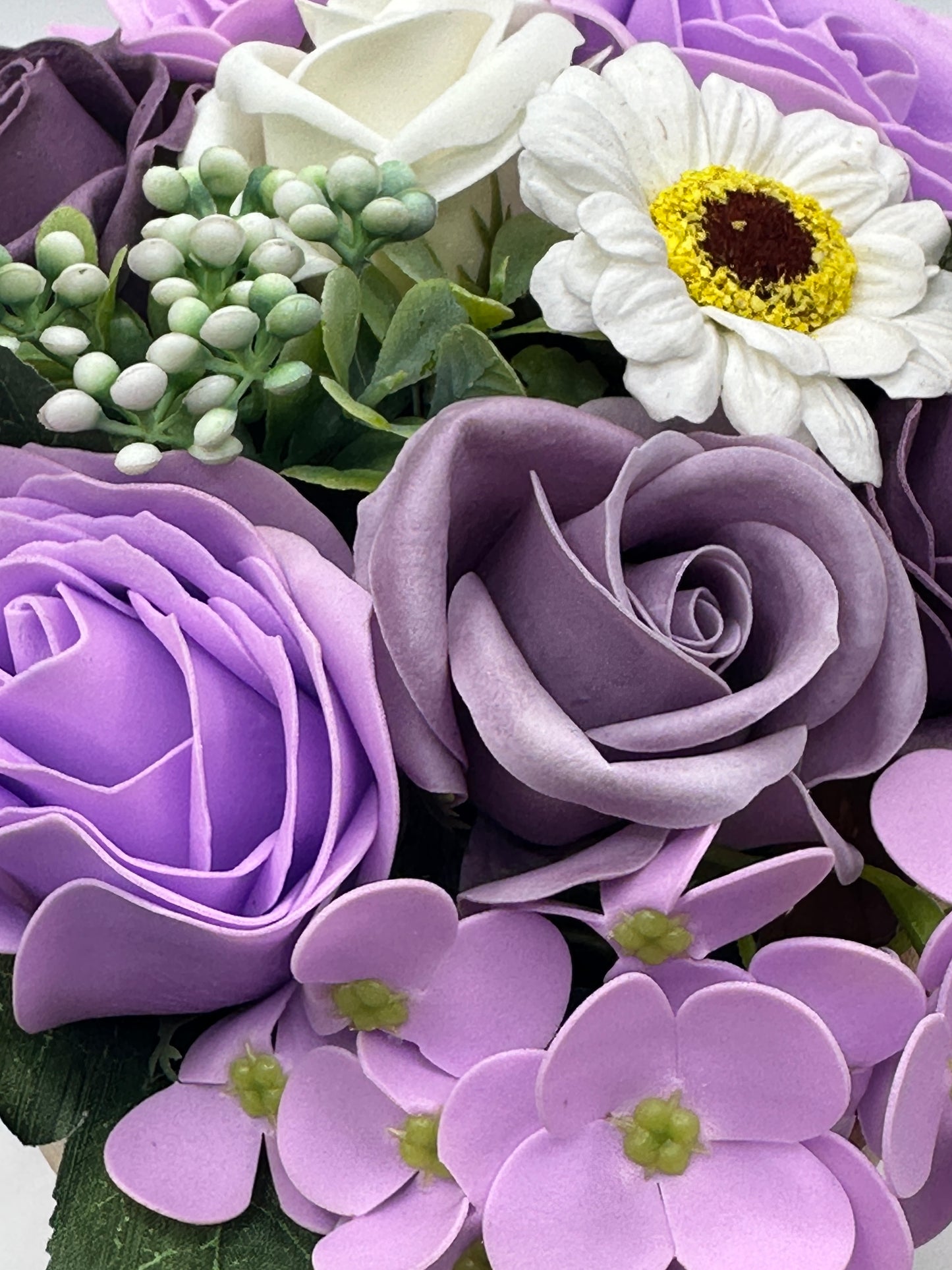 Purple Soap Flower Bouquet