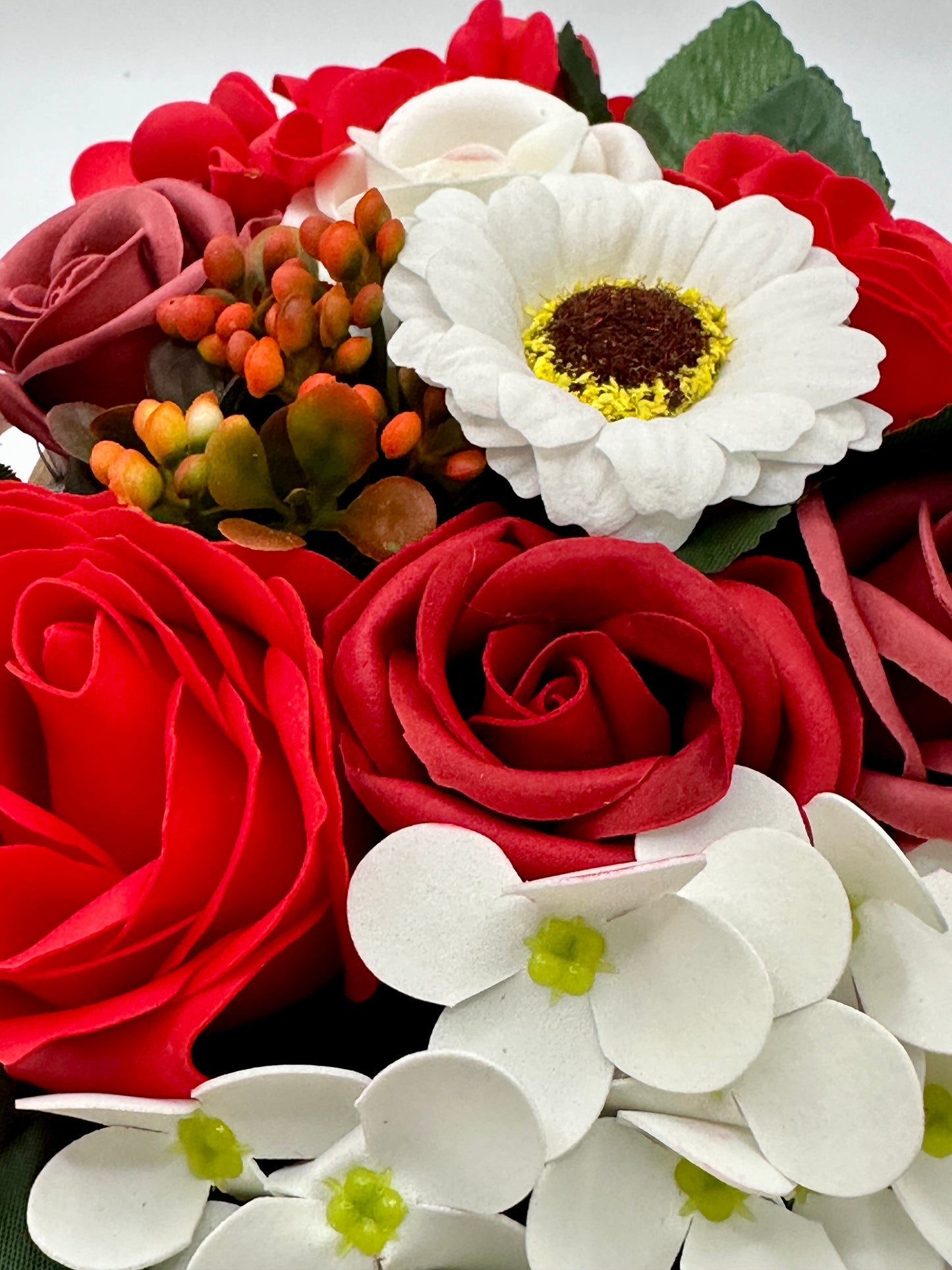 Red Soap Flower Bouquet